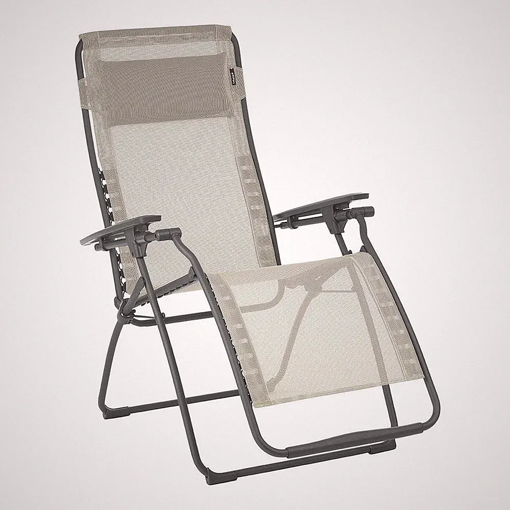 Lafuma Futura Zero Gravity Steel Framed Lawn Recliner Chair, Seigle (Used)