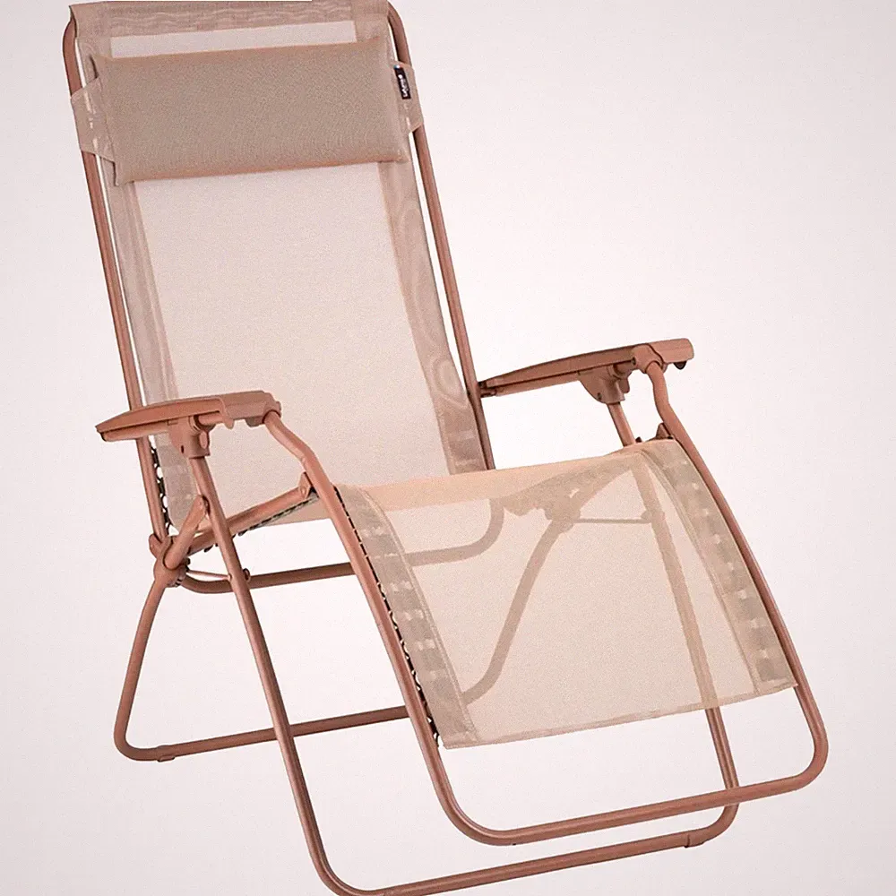 Lafuma R Clip Reclining Foldable Zero Gravity Relaxation Patio Chair, Canyon Red