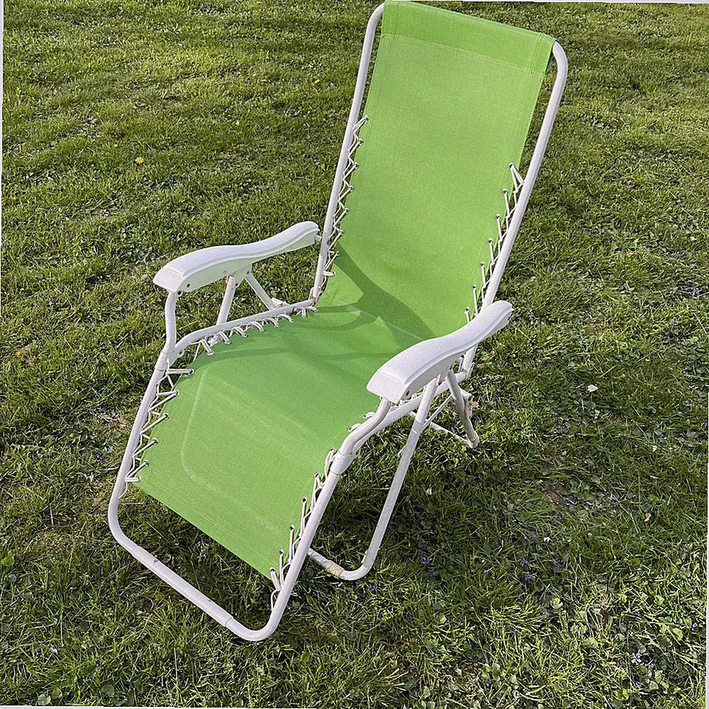 Relaxation Zero Gravity Lounge Chair Green Beach Lawn - Preowned