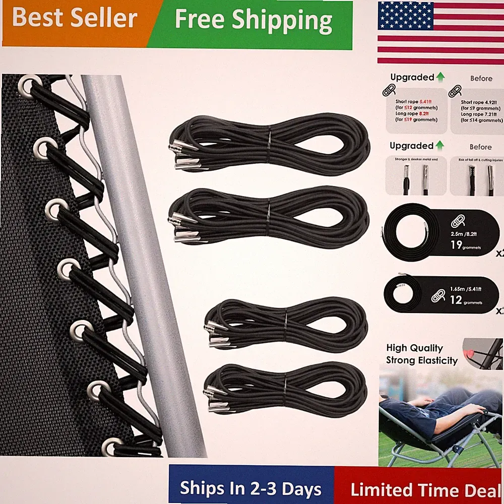 Replacement Cords for Zero Gravity Chairs - Kit Includes 4 Durable Cords